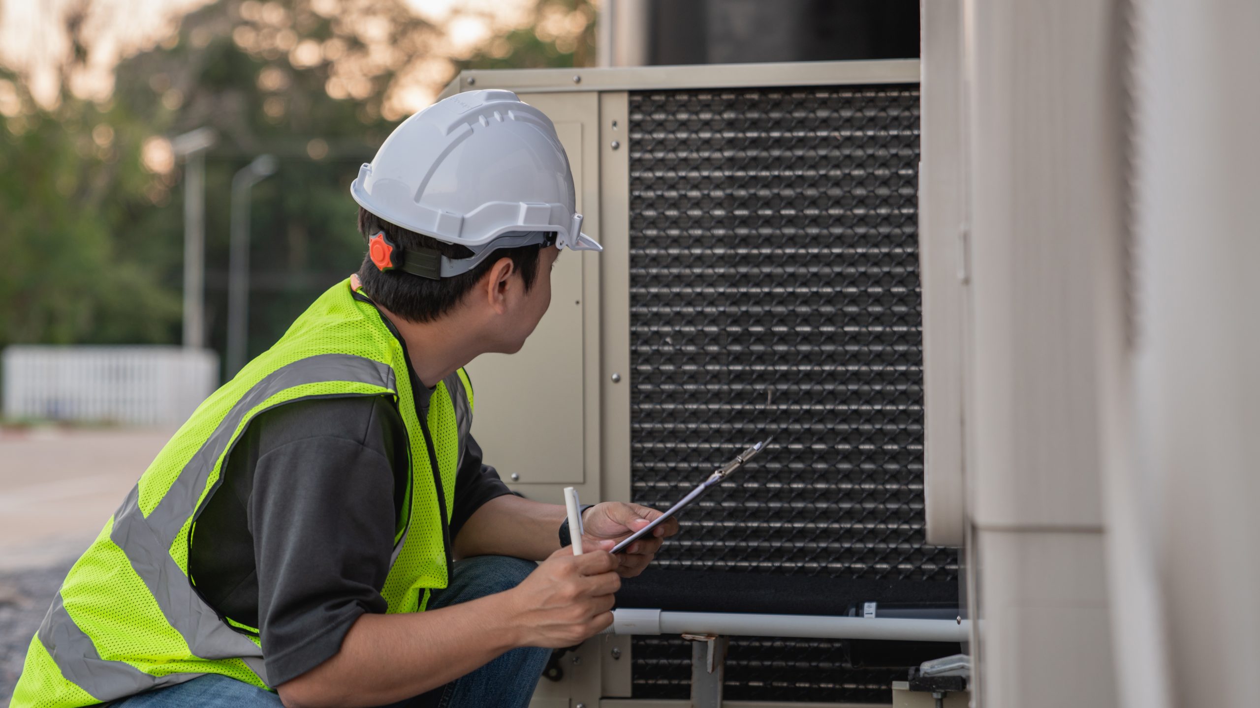 AC maintenance Sharjah inspection of coils, filters, and system components in apartment.