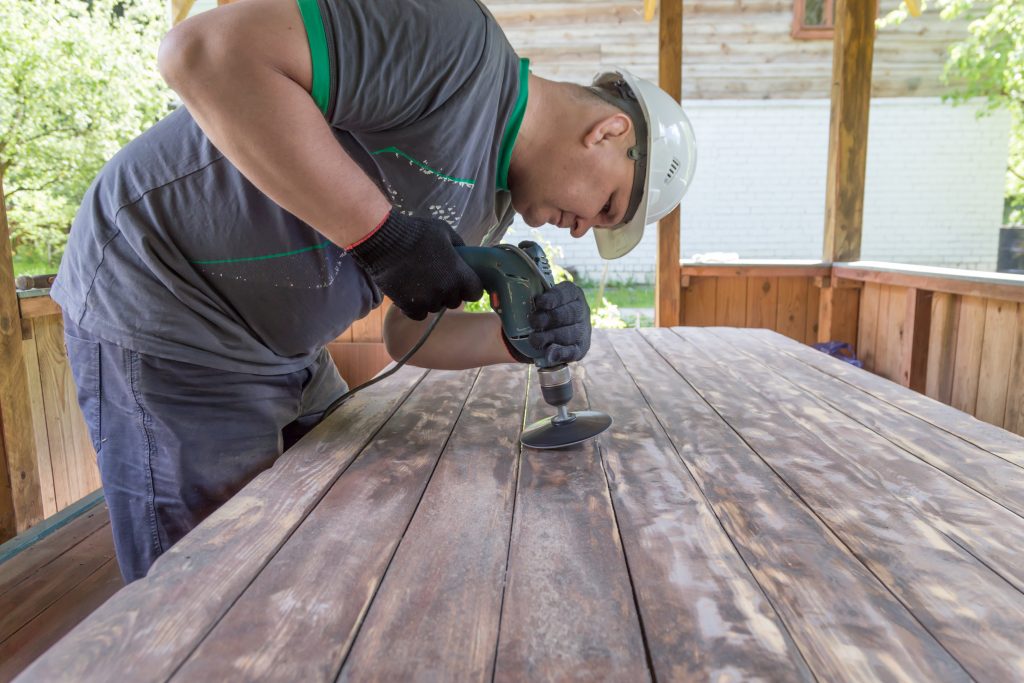 woodwork Sharjah carpenter sanding custom dining table