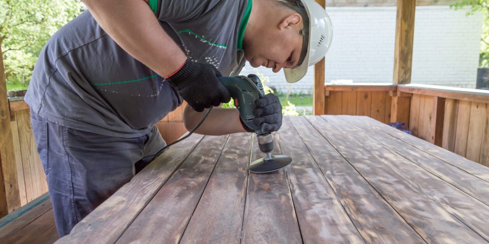 woodwork Sharjah carpenter sanding custom dining table
