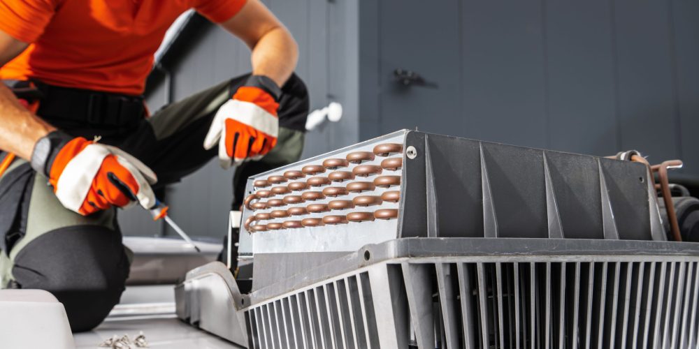 ac-maintenance-process-speedcore.jpg AC maintenance steps including inspection, filter cleaning, and performance testing